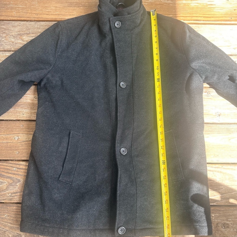 Afazzy New York men's gray/black wool coat size L - Picture 14 of 14